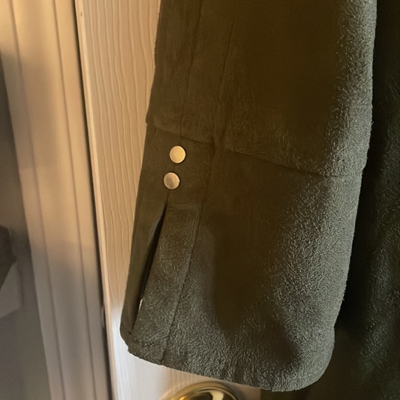 Olive Suede jacket by The Limited, Size 20W - Picture 4 of 7